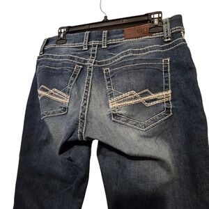 Buckle BKE Harper Cropped Jeans Womens 28 (31"wx23"L) Stretch Med Wash Western